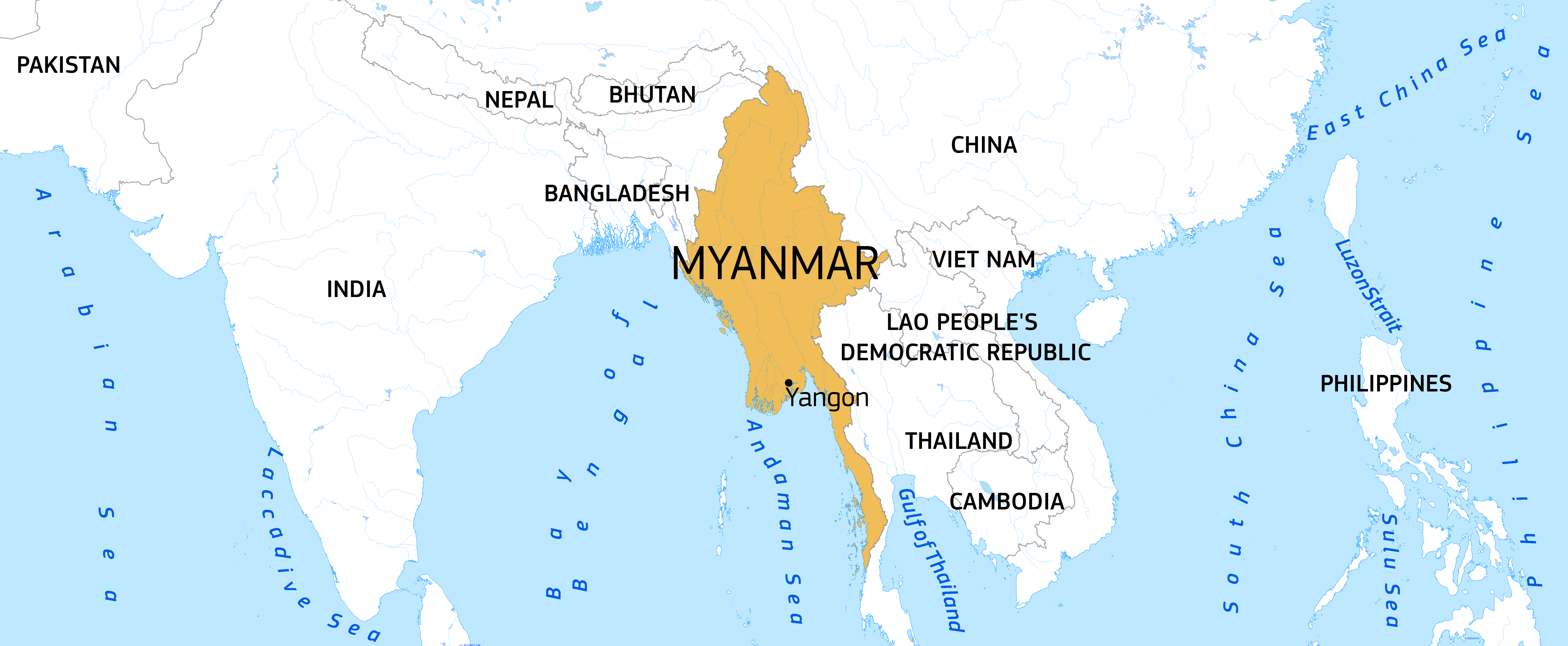 where is myanmar
